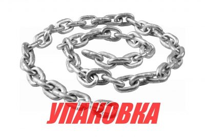 Цепь якорная оцинкованная 6 мм, DIN766 (упаковка из 100 м.)