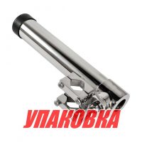 Держатель спиннинга нержавеющий с креплением к лееру, Marine Rocket (упаковка из 2 шт.)