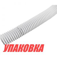 Гофра кабель-трассы d50,8 мм, белая (упаковка из 10 м.)