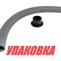 Гофра кабель-трассы D40/d32 мм, L800 мм, серая (упаковка из 4 шт.)