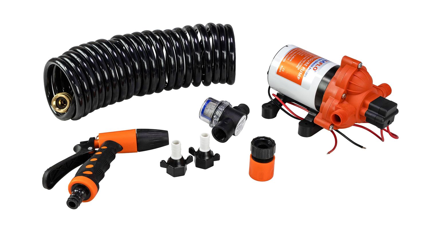 Комплект помывочный SeaFlo, 12 В, 11.6 л/мин, 70 PSI (4.8 бар)