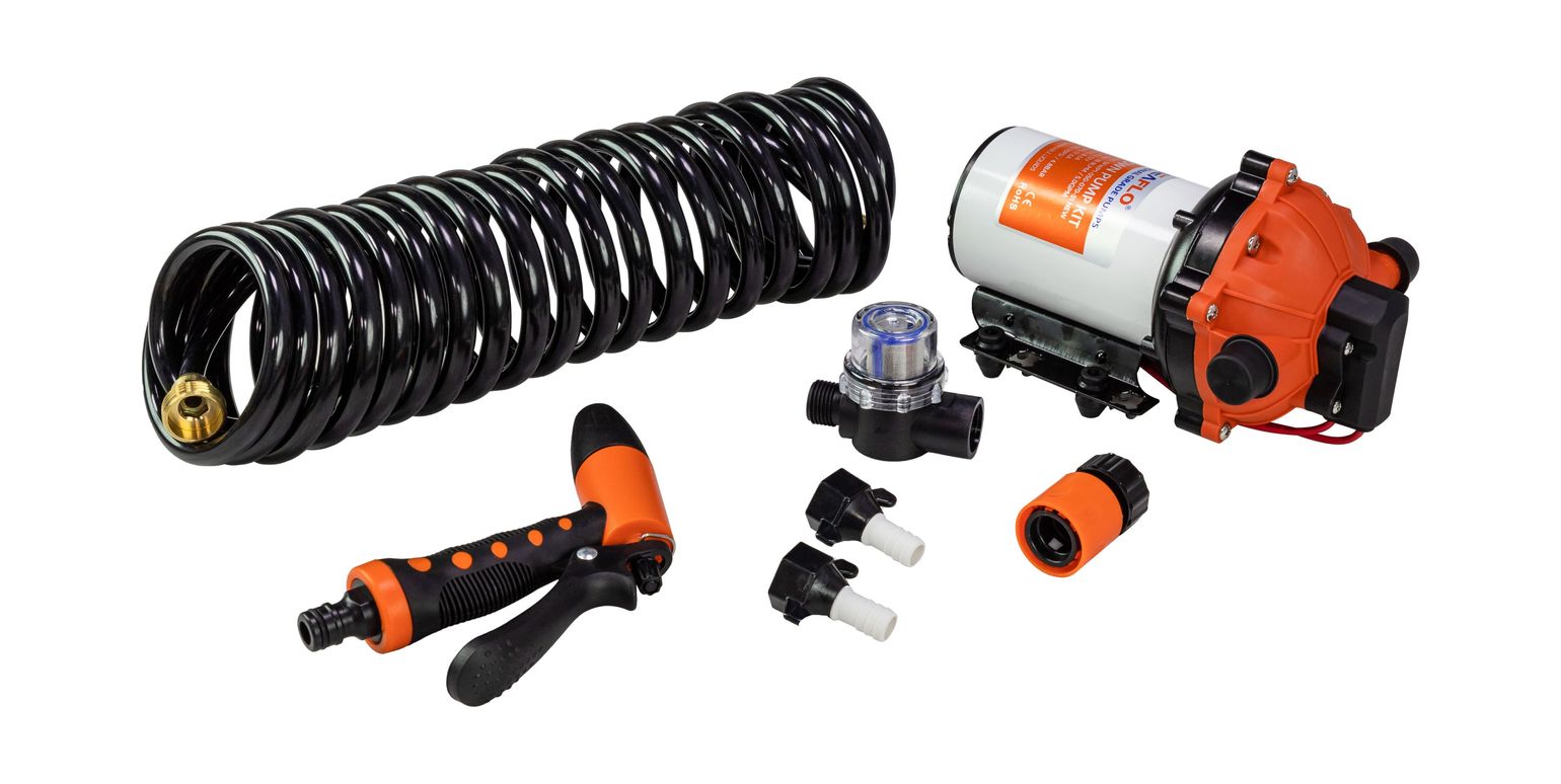 Комплект помывочный SeaFlo, 12 В, 18.9 л/мин, 70 PSI (4.8 бар)