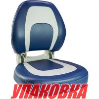 Кресло мягкое складное, обивка винил, цвет серый/синий, Marine Rocket (упаковка из 4 шт.)