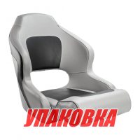 Кресло с болстером Delux Sport Flip Up, обивка угольный/серый винил (упаковка из 2 шт.)