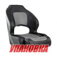 Кресло с болстером Deluxe Carbon, обивка черный/серый винил (упаковка из 2 шт.)