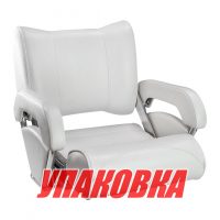 Кресло с перекидной спинкой и болстером Twin 46 Flip Up, обивка белый винил (упаковка из 2 шт.)
