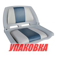 Кресло складное мягкое TRAVELER, цвет серый/синий (упаковка из 2 шт.)