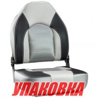 Кресло складное PREMIUM, цвет серый/темно-серый (упаковка из 4 шт.)
