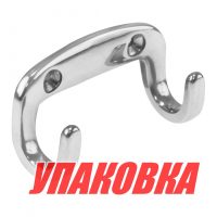 Крючок для одежды 36х65 мм, сталь (упаковка из 8 шт.)