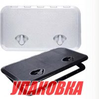 Люк смотровой 270 х 375 мм, черный (упаковка из 4 шт.)