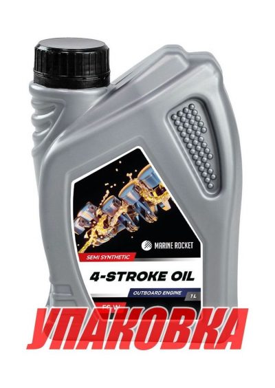 Масло 4-тактное полусинтетическое 10W40 Marine Rocket 1 л (упаковка 48 шт.)