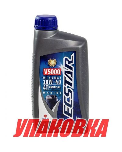 Масло ECSTAR Suzuki Marine V5000 4T SAE 10W40, 1 л, (упаковка 24 шт.)