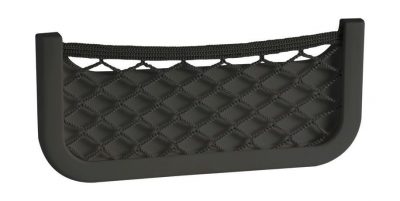 Накладной карман с сеткой 250x115x10 мм, черный