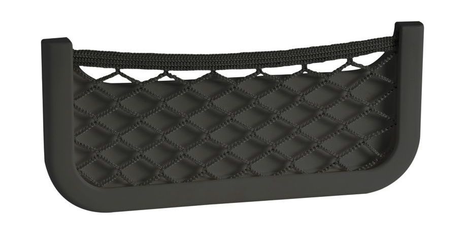 Накладной карман с сеткой 250x115x30 мм, черный