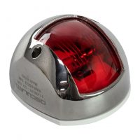 Огонь ходовой Compact 12, нержавеющий корпус, 12 В, красный