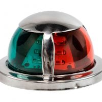 Огонь ходовой комбинированый (красный, зеленый), SS304, 12-24 В, LED