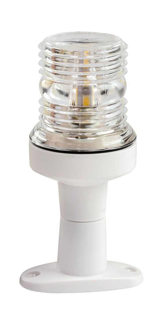 Огонь топовый на стойке 124 мм, светодиодный, белый