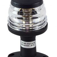 Огонь топовый на стойке 4", черный, пластиковый, 12 В, 10 Вт, Ba15d