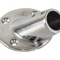 Основание стойки леера 7/8" (22 мм), 45 град, круглое