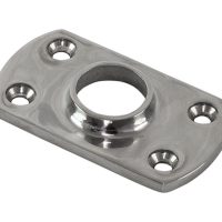 Основание стойки леера 7/8" (22 мм), 90 град, прямоугольное под сварку