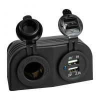 Панель с USB-разъемом 5в 2.1А и прикуривателем