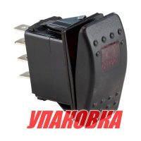 Переключатель двухпозиционный ON-ON 12 В/20А 7Р с подсветкой (упаковка из 10 шт.)