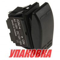 Переключатель двухпозиционный (ON)-ON 12 В/16А 3Р без фиксации 1 положения (упаковка из 10 шт.)