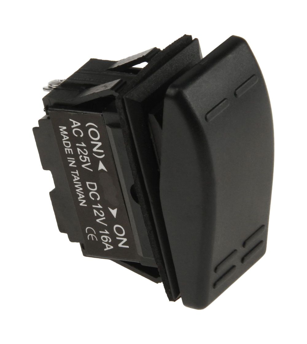 Переключатель двухпозиционный (ON)-ON 12 В/16А 3Р без фиксации 1 положения