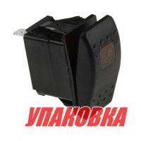 Переключатель трехпозиционный ON-OFF-ON 12 В/20А 4Р с подсветкой (упаковка из 10 шт.)
