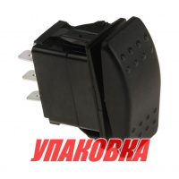 Переключатель трехпозиционный (ON)-OFF-ON 12 В/20А 6Р без фиксации 1 положения (упаковка из 10 шт.)