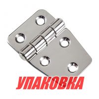 Петля 57х37х2 мм нержавеющая (упаковка из 40 шт.)