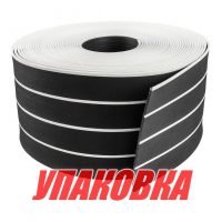 Покрытие палубное 200ммx5мм, черный, белая полоса, Marine Rocket (упаковка из 4 шт.)