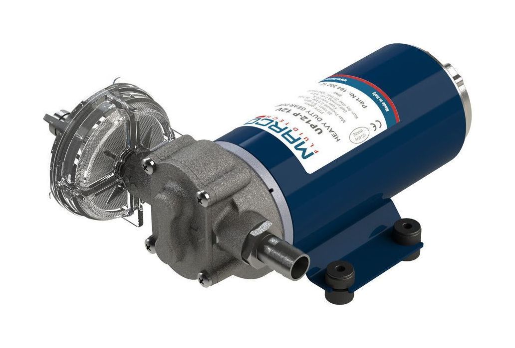 Помпа водоподающая шестеренчатая Marco UP12-P, 12 В, 36 л/мин, 29 PSI (2 бар)