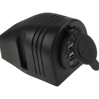 Разъем USB 5В 3.1А для крепления на приборную панель, чёрный