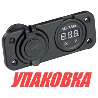 Разъем USB 5в 3.1А и цифровой вольтметр (упаковка из 10 шт.)