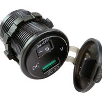 Разъем USB Charger QC3.0 с вольтметром