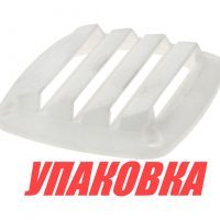 Решетка воздухозаборника 86х86х15 мм, белый (упаковка из 50 шт.)