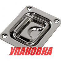 Ручка палубная потайная 76х57 мм, нержавеющая (упаковка из 10 шт.)