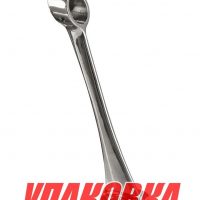Стойка поручня проходная под трубу 7/8 (22 мм), продольная, высота 152 мм (упаковка из 25 шт.)