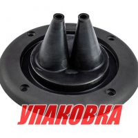 Уплотнитель для 2-х тросов управления черный, д.105 мм (упаковка из 50 шт.)