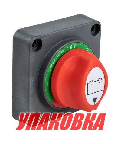 Выключатель массы "OFF-1-BOTH-2" (2 АКБ), 200 А, Marine Rocket (упаковка из 10 шт.)
