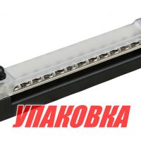 Колодка распределительная электромонтажная с защитной крышкой, 12 контактов (упаковка из 2 шт.)