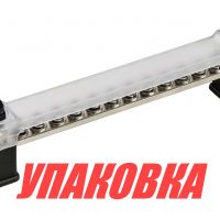 Колодка распределительная электромонтажная с защитной крышкой, 12 контактов (упаковка из 4 шт.)