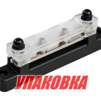 Колодка распределительная электромонтажная с защитной крышкой, 2 контакта (упаковка из 2 шт.)