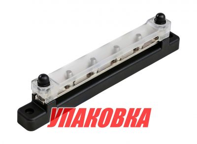 Колодка распределительная электромонтажная с защитной крышкой, 4 контакта (упаковка из 2 шт.)