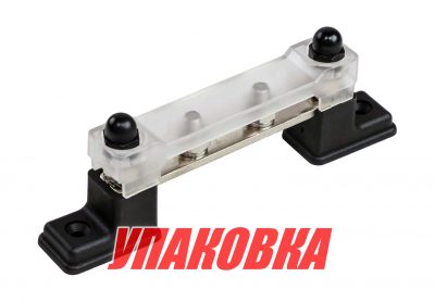 Колодка распределительная электромонтажная с защитной крышкой, 4 контакта (упаковка из 4 шт.)
