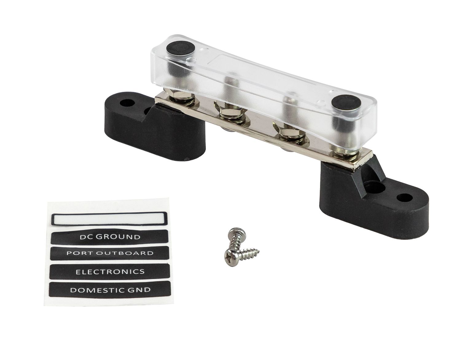 Колодка распределительная электромонтажная с защитной крышкой, 4 контакта