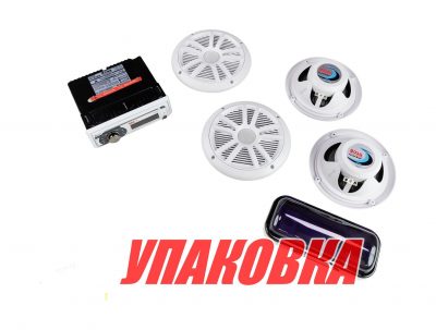 Морская аудиосистема 1DIN BOSS MCK508WB.6 (комплект4+MRC5) (упаковка из 3 шт.)