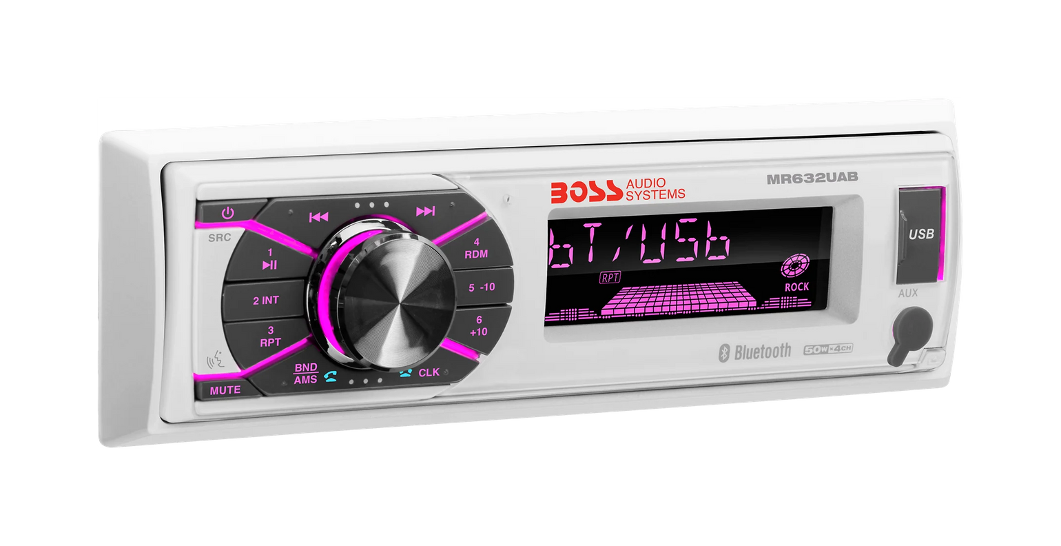 Морская магнитола 1DIN BOSS MR632UAB