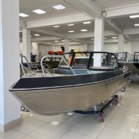 Моторная лодка, Тактика 460, серый с Suzuki DF50ATL